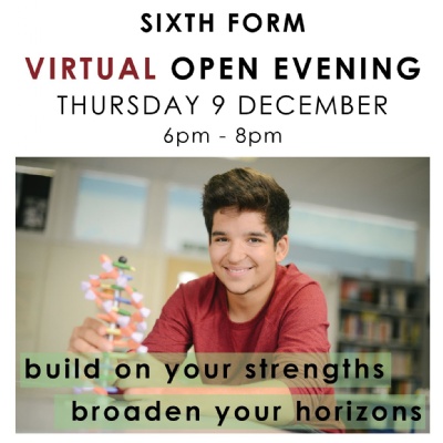  Virtual Sixth Form Open Evening 